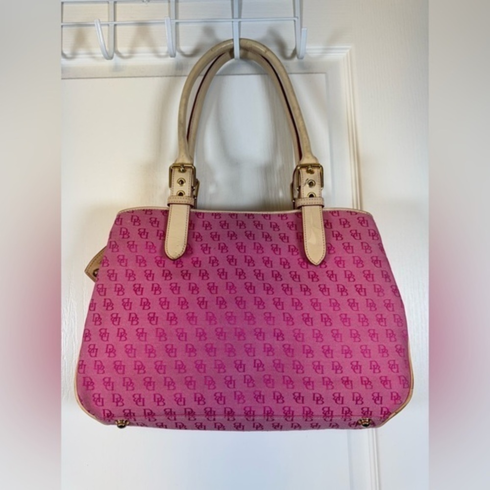 Dooney & Bourke Fuschia Signature Vintage Satchel Bag NWT #CL-125
